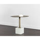 Kata White Marble Bistro Table